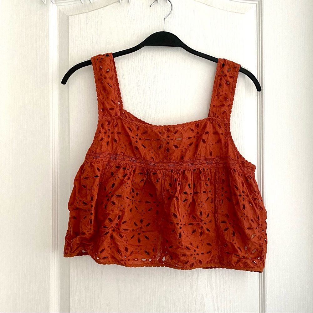 Aritzia Wilfred Eyelet Tank Top Blouse (Originally $98) - Picture 6 of 9